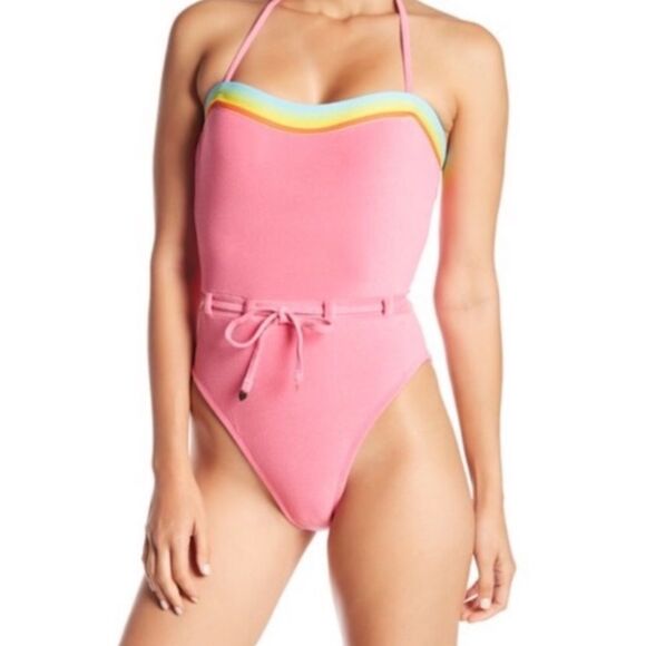 Juicy Couture Other - Juicy Couture French Terry One Piece Swimsuit Azalea Pink NEW